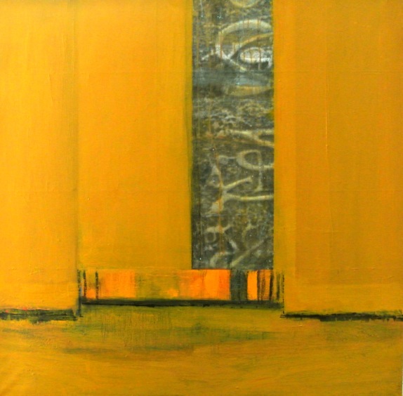 PassageMaroc 03 - mixedmedia on canvas - glossy varnish - 100x100cm
