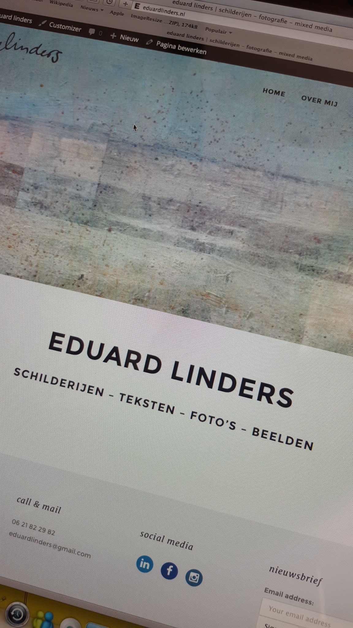 homepage nieuwe website