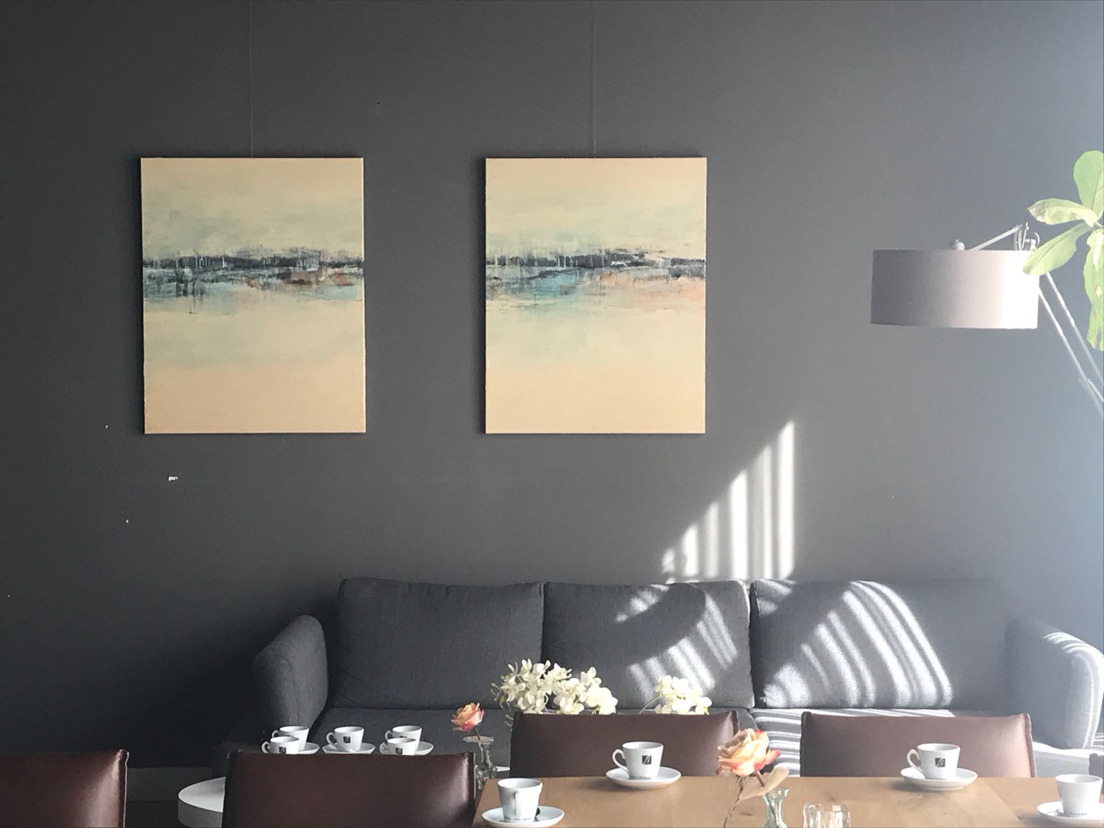 Laagland XV en XVI - olieverf op linnen - 80 x 100 cm - € 1.350,- per schilderij of € 2.000,- voor samen
