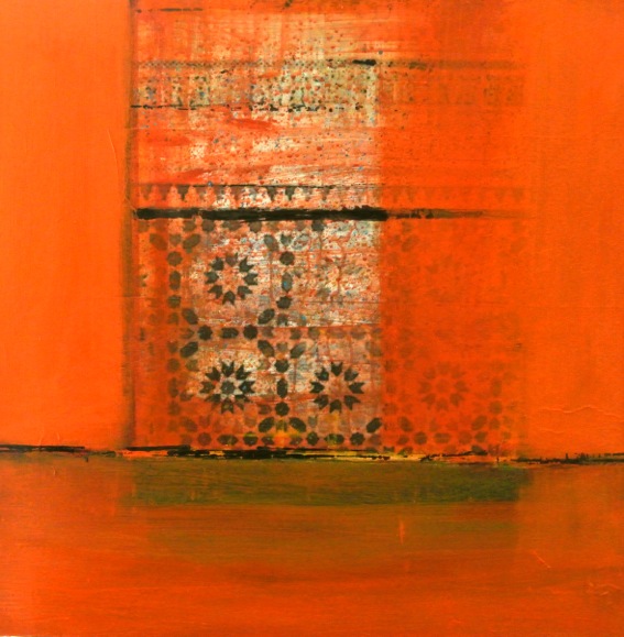 PassageMaroc 05 - mixedmedia on canvas - glossy varnish - 100x100cm